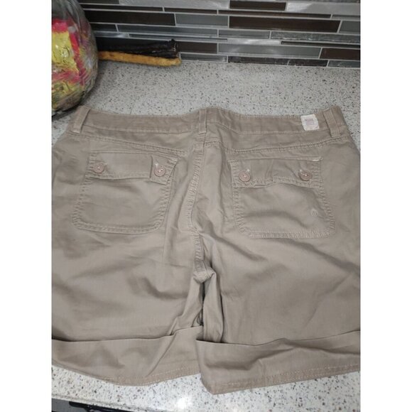 Levis Womens Shorts 16 Tan chino tab twill classic - Picture 6 of 7